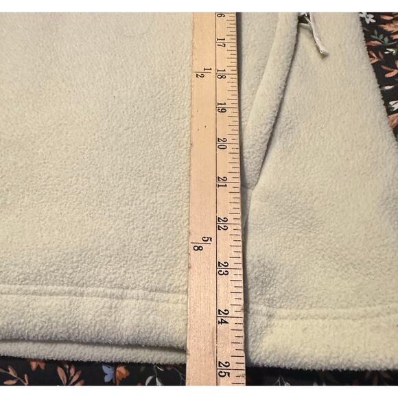 The North Face Women's Fleece Jacket Size SP Beige 1/4 Zip - Picture 7 of 7